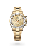 Rolex Cosmograph Daytona Oyster, 40 mm, yellow gold and diamonds