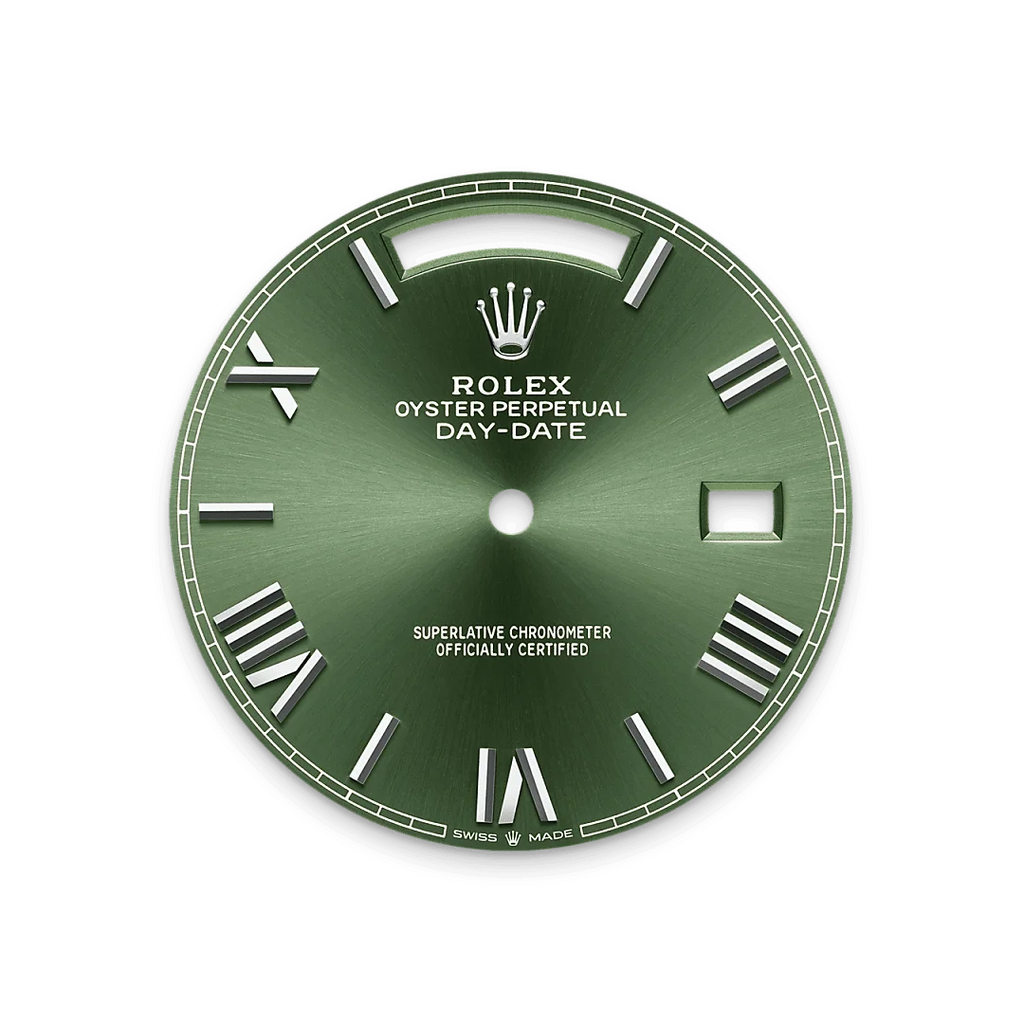 Rolex Day-Date 40 Oyster, 40 mm, white gold Green