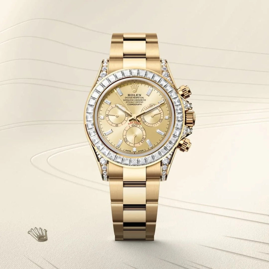 Rolex Cosmograph Daytona Oyster, 40 mm, yellow gold and diamonds