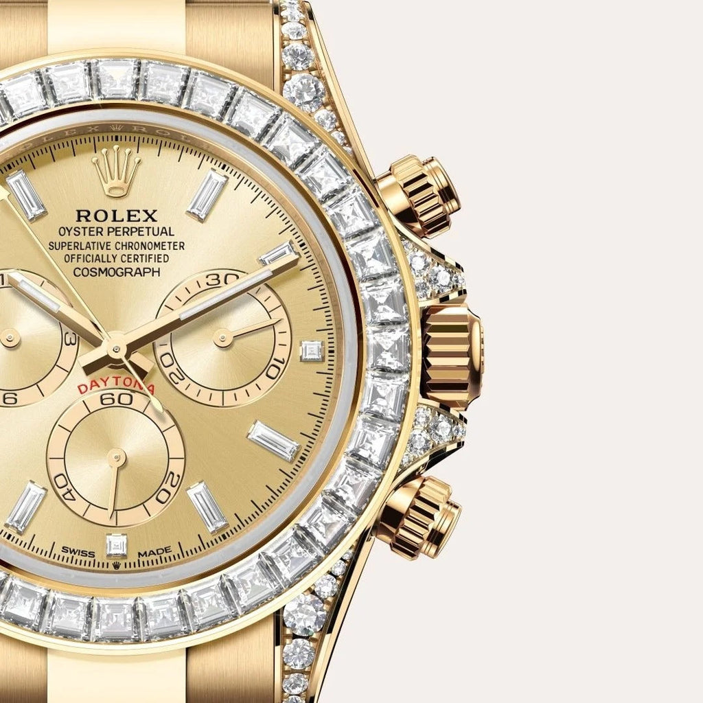 Rolex Cosmograph Daytona Oyster, 40 mm, yellow gold and diamonds