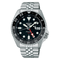 Seiko Men's Mikan 5 Sports Analog Watch (Black, GMT)