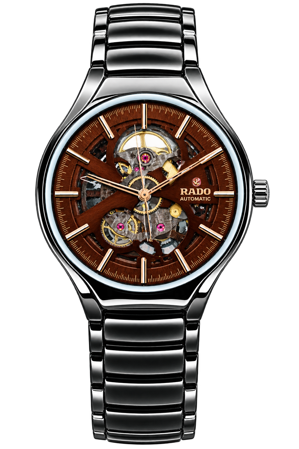 Rado True Round Automatic Open Heart (Brown)
