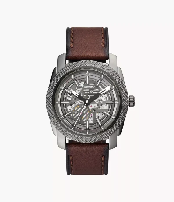 FOSSIL MACHINE AUTOMATIC BROWN LEATHER