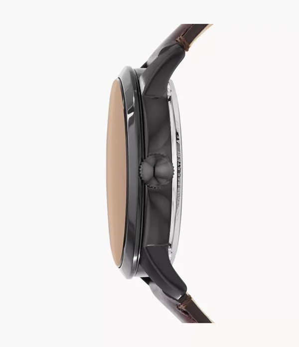 FOSSIL TOWNSMAN AUTOMATIC DARK BROWN LEATHER - Image 2