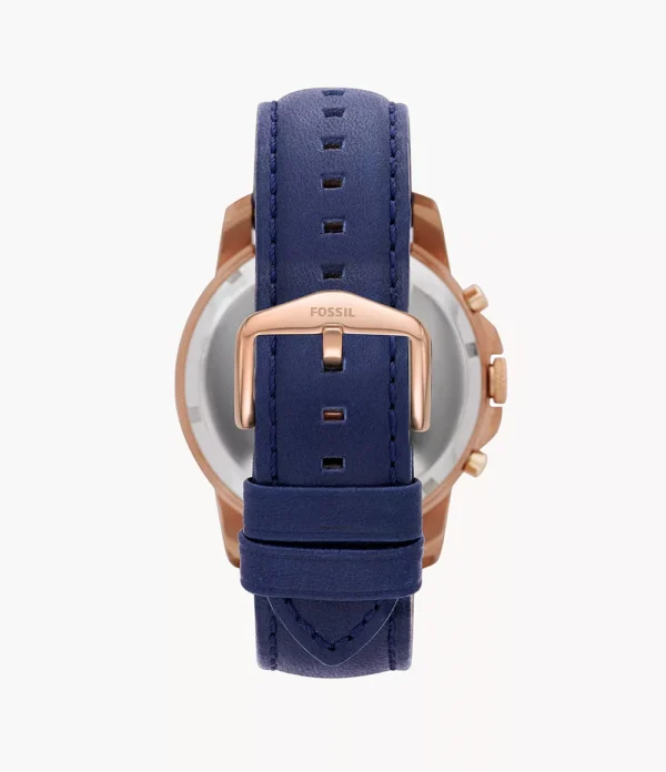 FOSSIL GRANT CRONOGRAPH NAVY LEATHER - Image 2