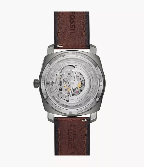 FOSSIL MACHINE AUTOMATIC BROWN LEATHER - Image 4