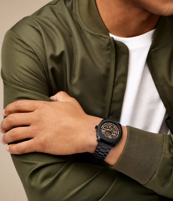 FOSSIL MACHINE AUTOMATIC BLACK STAINLESS STEEL - Image 5