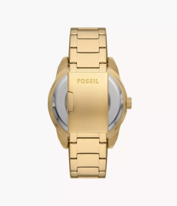 FOSSIL BROWNSMAN AUTOMATIC GOLD TONE STAINLESS STEEL - Image 3