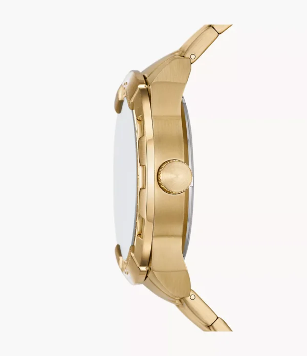 FOSSIL BROWNSMAN AUTOMATIC GOLD TONE STAINLESS STEEL - Image 2