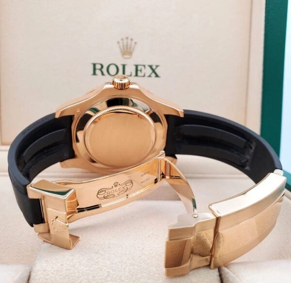 ROLEX YACHT MASTER OYSTER FLEX (GOLD BLACK) - Image 5
