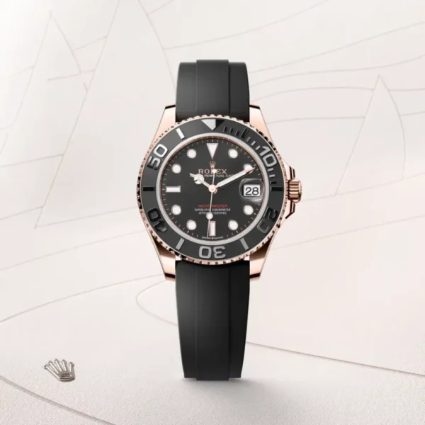 ROLEX YACHT MASTER OYSTER FLEX (GOLD BLACK) - Image 15