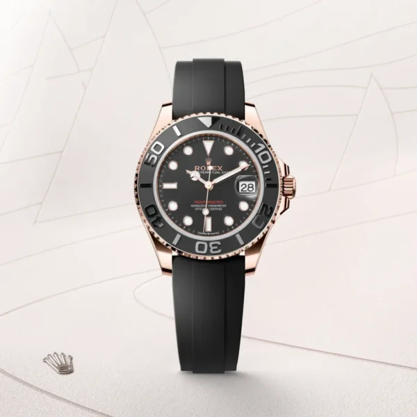 ROLEX YACHT MASTER OYSTER FLEX (GOLD BLACK) - Image 11