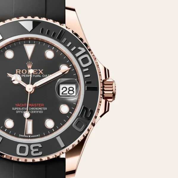 ROLEX YACHT MASTER OYSTER FLEX (GOLD BLACK) - Image 2