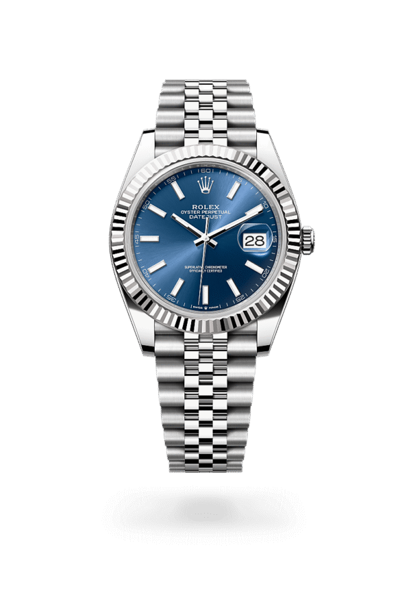 Rolex Datejust Oyster, 41mm, Oystersteel and white gold