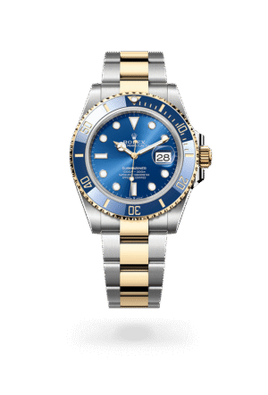 Rolex Submariner Date Oyster, 41 mm, Oystersteel and yellow gold (GOLD- SILVER- BLUE)