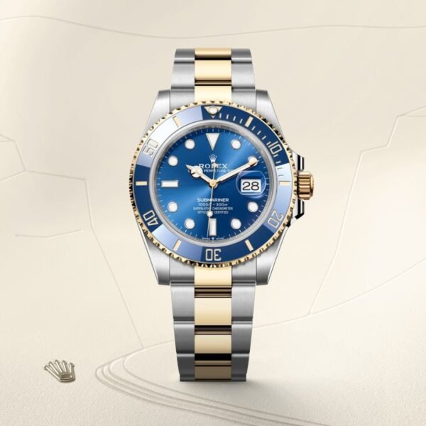 Rolex Submariner Date Oyster, 41 mm, Oystersteel and yellow gold (GOLD- SILVER- BLUE) - Image 2