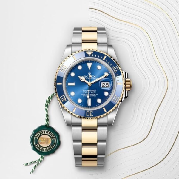 Rolex Submariner Date Oyster, 41 mm, Oystersteel and yellow gold (GOLD- SILVER- BLUE) - Image 13