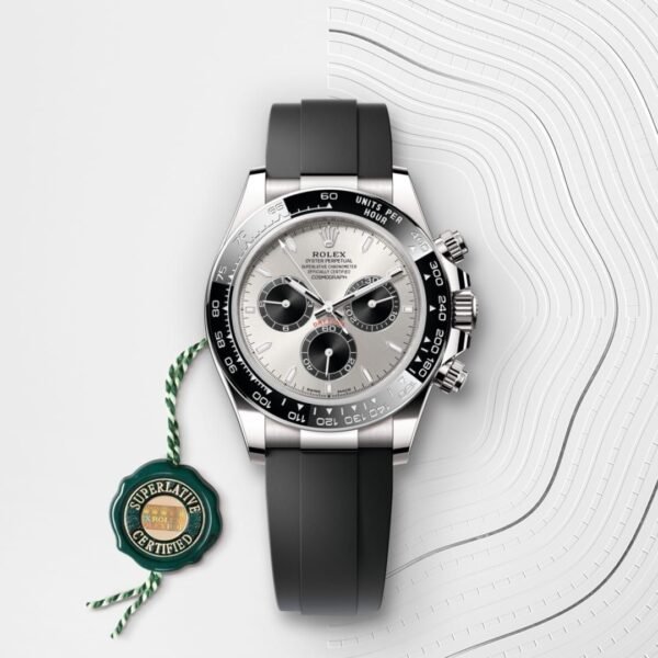 Rolex Cosmograph Daytona Oyster, 40 mm, white gold (Mechanical chronograph, self-winding) - Image 9