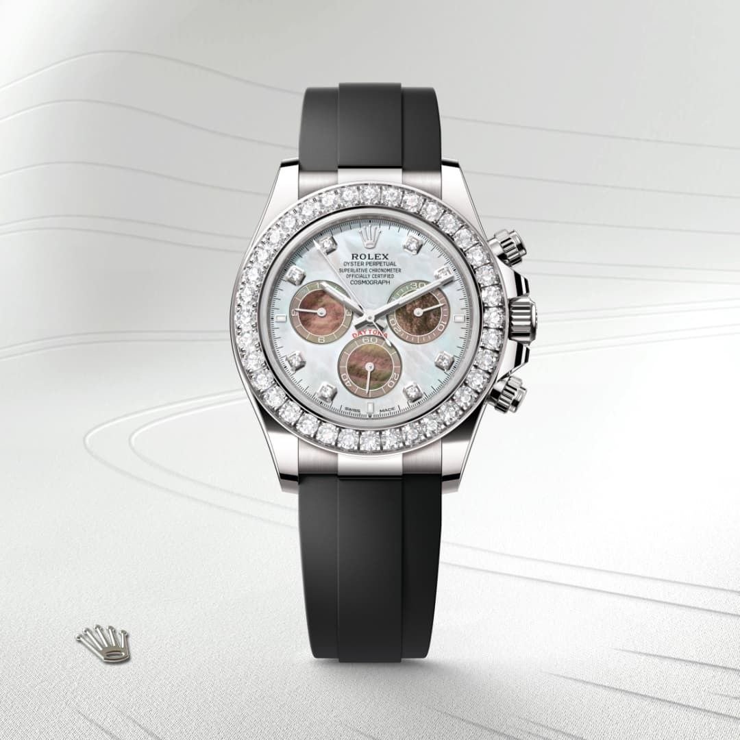 Rolex Cosmograph Daytona Oyster, 40 mm, white gold and diamonds - Image 7
