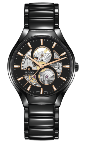 RADO TRUE ROUND AUTOMATIC OPEN HEART – BLACK