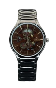 RADO TRUE ROUND AUTOMATIC OPEN HEART – BLACK BROWN